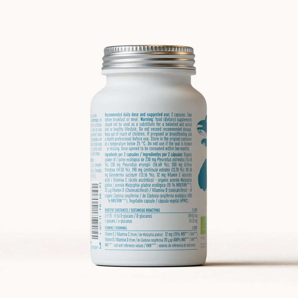 Bio Defense (Oyster, King Oyster, Lion’s Mane, Reishi and Shiitake powder) capsules