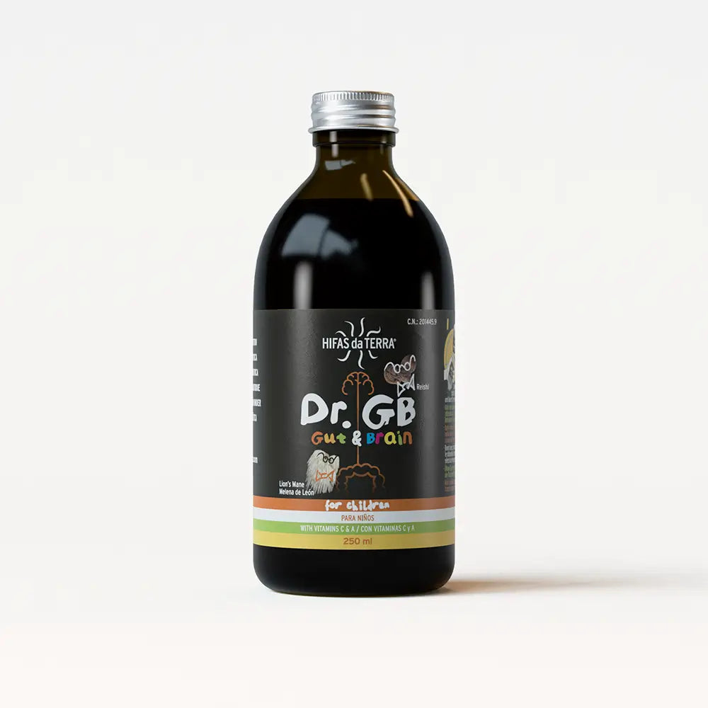 Jarabe Dr. GB (Gut & Brain) con Reishi, Melena de león, Prebióticos y Vitaminas C y A