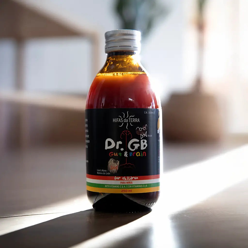 Jarabe Dr. GB (Gut & Brain) con Reishi, Melena de león, Prebióticos y Vitaminas C y A