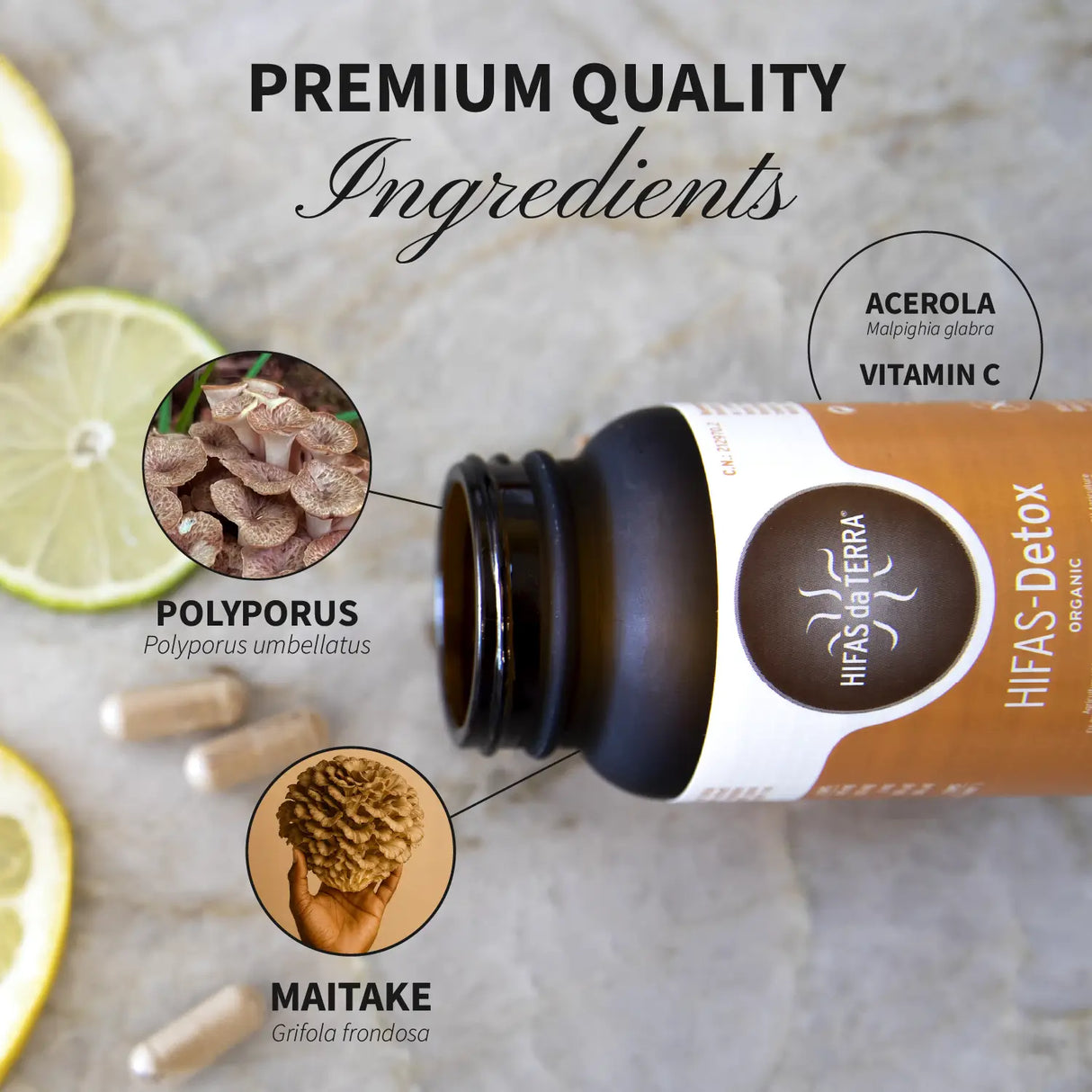 HIFAS-Detox (Maitake and Polyporus extract) capsules