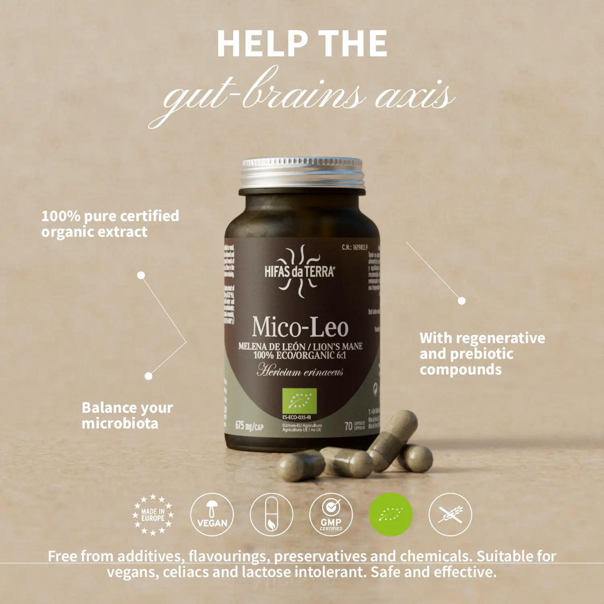 Mico-Leo Extracto Puro ECO de Melena de león