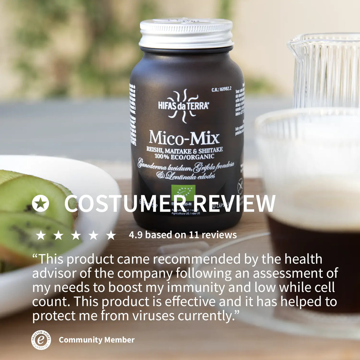 Mico-Mix Extractos Puros de Reishi, Shiitake y Maitake