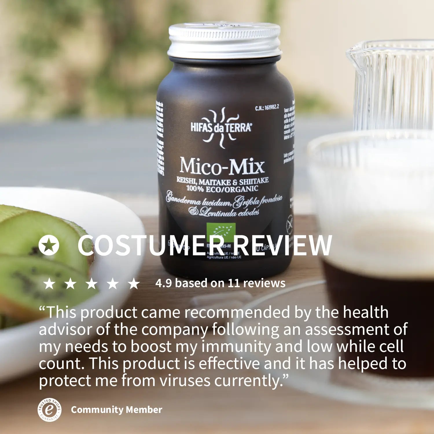 Mico-Mix Extractos Puros de Reishi, Shiitake y Maitake