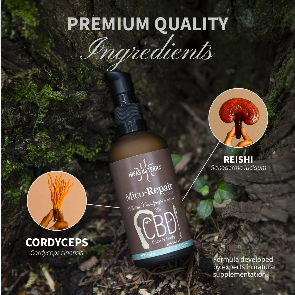Mico-Repair Serum con Reishi y Cordyceps