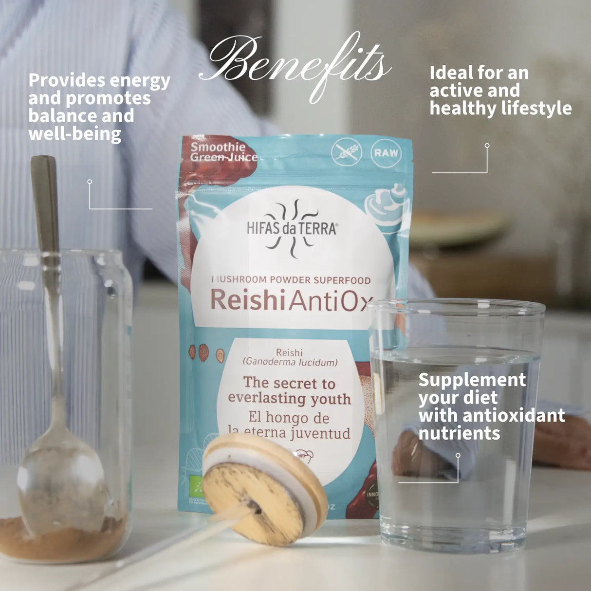Reishi Antiox 100% Polvo ECO de Reishi