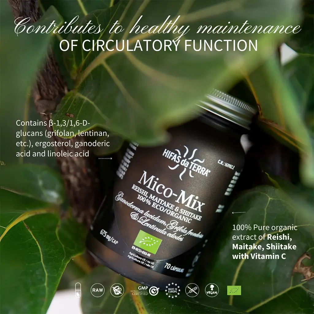 Mico-Mix Extractos Puros de Reishi, Shiitake y Maitake
