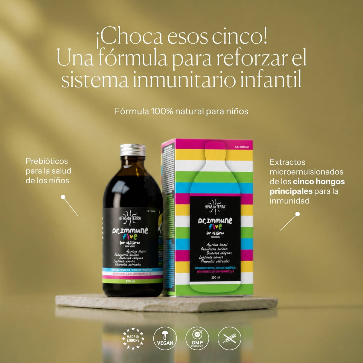 Dr. Immune Five Syrup (Reishi, Agaricus, Oyster, Chaga, Shiitake)