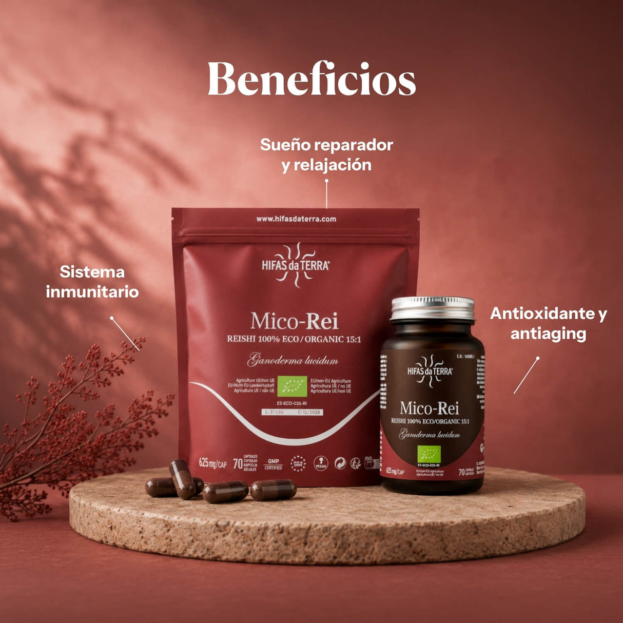Mico-Rei Extracto Puro ECO de Reishi