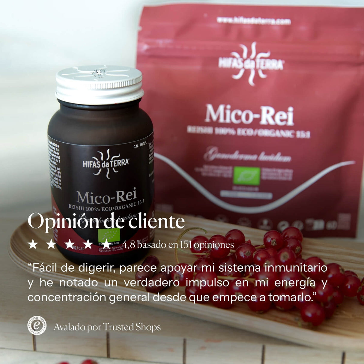 Mico-Rei Extracto Puro ECO de Reishi