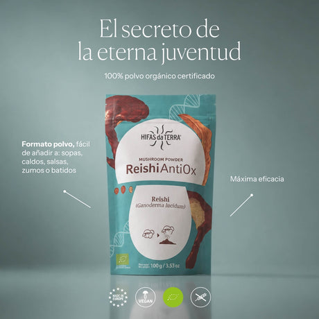 Reishi Antiox 100% Polvo ECO de Reishi