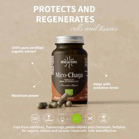 Mico-Chaga Extracto Puro ECO de Chaga