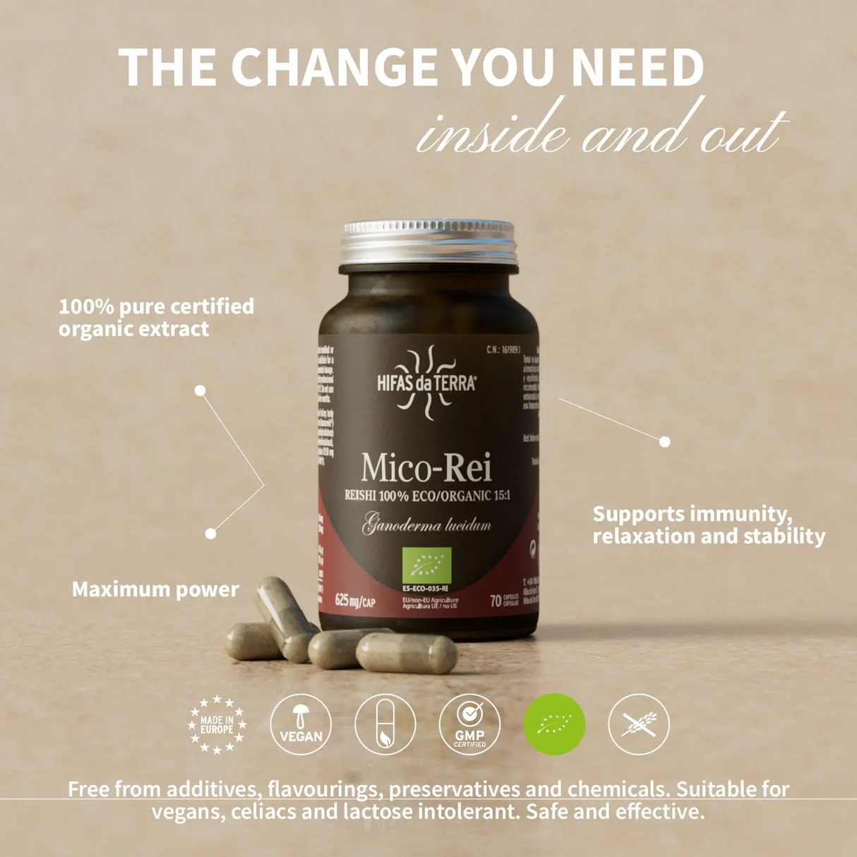 Mico-Rei Extracto Puro ECO de Reishi