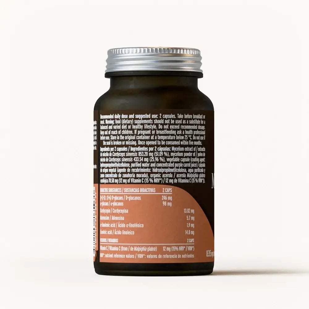 Mico-Cord Extracto Puro del Hongo Cordyceps en cápsulas