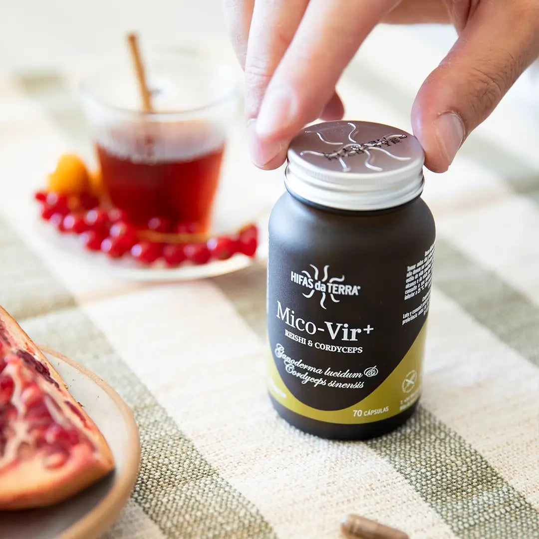 Mico-Vir+ Extractos Puros de Reishi y Cordyceps