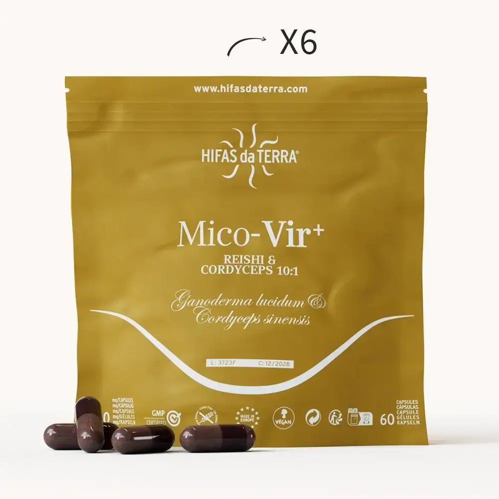 Mico-Vir+ Extractos Puros de Reishi y Cordyceps