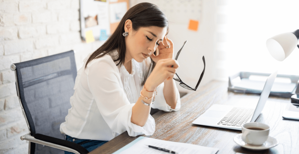 Stressed Business woman